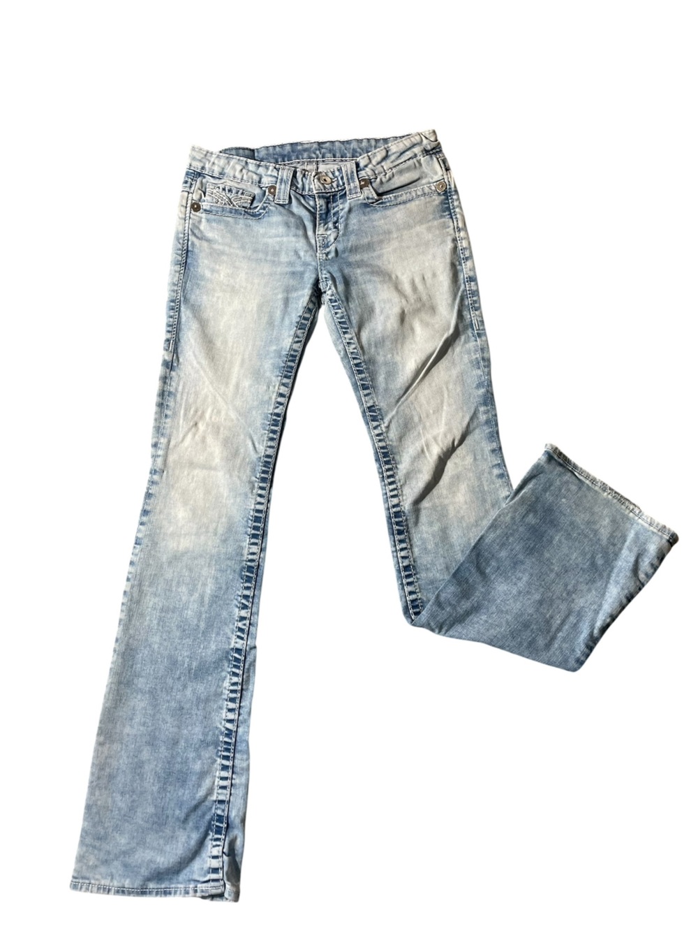C35- Women’s Size 27 Big Star Light Blue Flared Jeans
